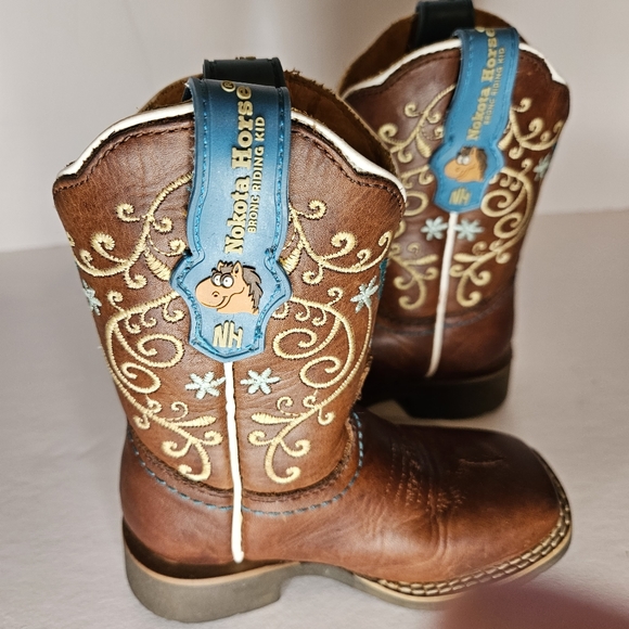 Nokota Horse Little Jessy Kids Leather Boot -sz8 - Picture 2 of 10